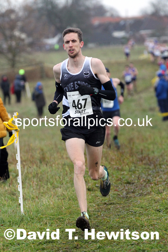 Senior men, 2021 North Eastern Cross Country Championships, Sedgefield. Photo: David T. Hewitson/Sports for All Pics